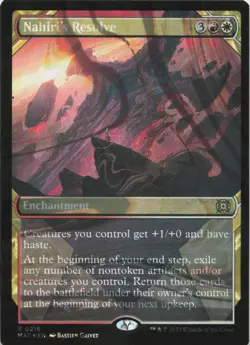 Nahiri's Resolve (Halo Foil) - FOIL - R March of the Machine: The Aftermath 216 - Image 1