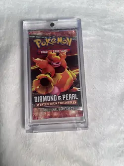 Pokemon DP Mysterious Treasures Sealed Booster Pack W/ Magnetic Case English - Image 1