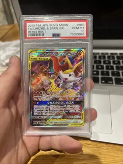 Charizard & Braixen GX 068/064 Pokemon Remix Bout Japanese Alt Art PSA 10 - Image 1