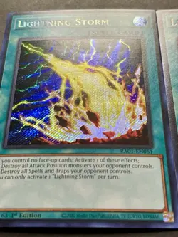 3x Lightning Storm | RA01-EN061 | Secret Rares | NM | 1st Edition | YuGiOh! - Image 3