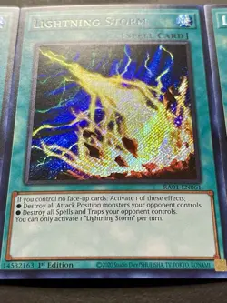 3x Lightning Storm | RA01-EN061 | Secret Rares | NM | 1st Edition | YuGiOh! - Image 5