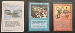 MTG Vintage Oldschool - x3 Misprint / Micentered cards - Revised / FE / FBB - Image 1