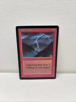 MTG BETA Lightning Bolt - Used And Moderately Played ** Vintage Mtg - Image 3