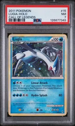 Lugia 15/95 Holo Rare Pokemon TCG Call of Legends PSA 7 NM - Image 1