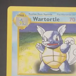 WARTORTLE 42/102 - 1st Edition SHADOWLESS - Base Set - WOTC POKEMON CARD - LP - Image 2