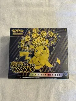 Pokemon TCG Scarlet & Violet Surging Sparks ETB Elite Trainer Box Sealed New - Image 1