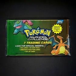 topps Pokemon TV Animation Advanced 2004 Empty Charizard Venusaur Pack Art - Image 1