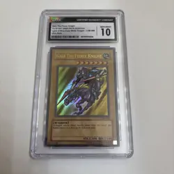 Yugioh Gaia The Fierce Knight LOB-006 CGC 10 2002 Ultra Rare - Image 1