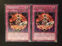 Yu-Gi-Oh! 2x Feuerpfeile, CRV-DE049, Rare, 1./2. Auflage, Deutsch, Excellent - Image 1