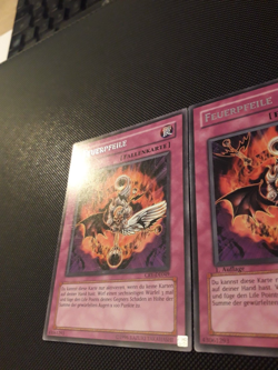 Yu-Gi-Oh! 2x Feuerpfeile, CRV-DE049, Rare, 1./2. Auflage, Deutsch, Excellent - Image 2