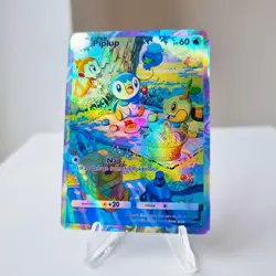 Piplup Pokemon Pocket Custom Card TCG Holo Genetic Apex Holographic - Image 1