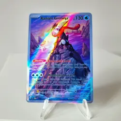 Radiant Greninja Pokemon Custom Card TCG Holo Holographic Full Art 046/189 - Image 1