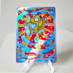 Magikarp Pokemon Custom Card TCG Holo Holographic Full Art XY143 - Image 1