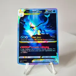 Vaporeon VStar Pokemon TCG Custom Card Holo Full Art Rare - Image 1