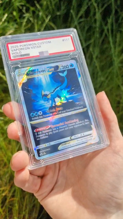 Vaporeon VStar Pokemon TCG Custom Card Holo Full Art Rare - Image 2