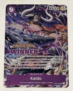 ONE PIECE Kaido Crocodile (2x) Treasure Cruise Winner Stamp Vol. 5 English Cards - Image 3