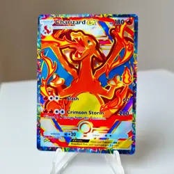 Charizard ex Pokemon Pocket Custom Card TCG Holo Deluxe Pack Holographic - Image 1