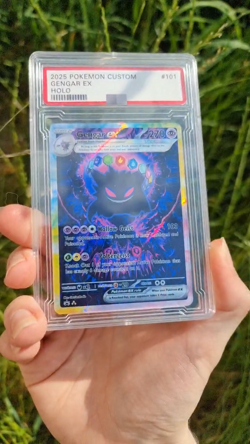Gengar ex Terastallize Pokemon Custom Card TCG Holo - Image 2