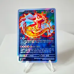 Gyarados Pokemon Custom Card TCG Holo Holographic Full Art Gold Star 102/110 - Image 1