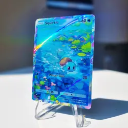 Squirtle Pokemon Pocket Custom Card TCG Holo Genetic Apex Holographic - Image 1