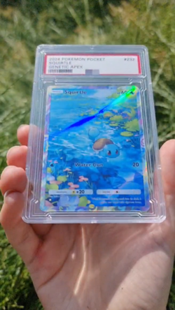 Squirtle Pokemon Pocket Custom Card TCG Holo Genetic Apex Holographic - Image 2