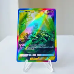 Mew ex Pokemon Pocket Custom Card TCG Holo Mythical Island Holographic - Image 1