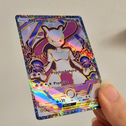 Mewtwo ex Pokemon Pocket Custom Card TCG Holo Deluxe Pack Holographic - Image 2