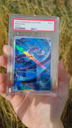 Mewtwo Pokemon Custom Card TCG Holo Holographic Full Art 056/172 - Image 2