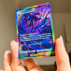 Umbreon ex Pokemon Pocket Custom Card TCG Holo Wisdom of Sea and Sky Holographic - Image 2