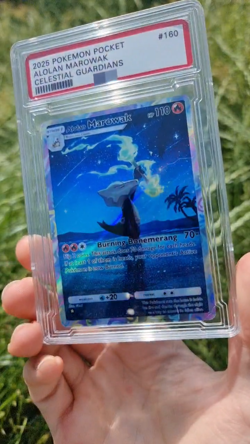 Alolan Marowak Pokemon Pocket Custom Card TCG Holo Celestial Guardians - Image 2