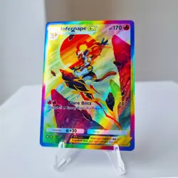 Infernape ex Pokemon Pocket Custom Card TCG Holo Space Time Smackdown Holo - Image 1