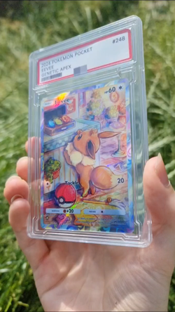 Eevee Pokemon Pocket Custom Card TCG Holo Genetic Apex Holographic - Image 2