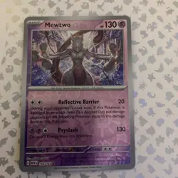 POKEMON Mewtwo 150/165 SV Scarlet & Violet 151 Reverse Holo Card - Image 1