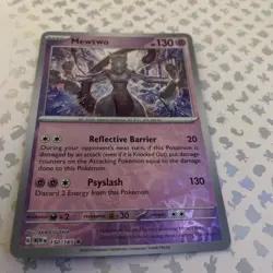 POKEMON Mewtwo 150/165 SV Scarlet & Violet 151 Reverse Holo Card - Image 2