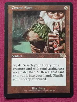 Magic The Gathering URZA'S SAGA CITANUL FLUTE artifact card MTG - Image 1