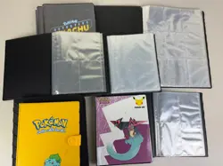 Lot of 10 Pokemon 4-Pocket Card Binders Yellow Bulbasaur Detective Pikachu - Image 4