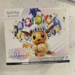 Pokemon S&V Prismatic Evolutions Elite Trainer Box ETB Factory Sealed With Case - Image 2