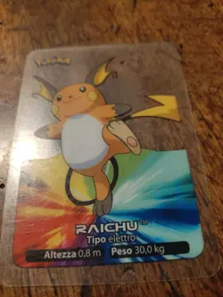 Raichu 026 Pokemon Lamincards Edibas - ITA - EXC - Image 1