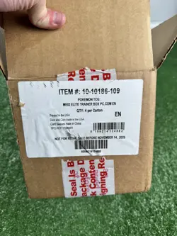 Pokemon TCG: Phantasmal Flames Pokemon Center Elite Trainer Box Case x4 ETB ✅ - Image 1