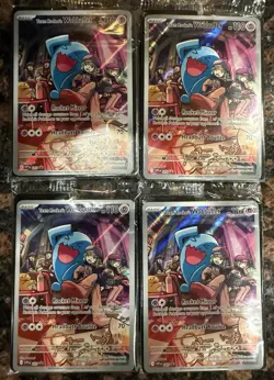 Team Rocket's Wobbuffet Pokemon Center Sealed Promo SVP 203 Lot of Four - Image 1