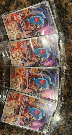 Team Rocket's Wobbuffet Pokemon Center Sealed Promo SVP 203 Lot of Four - Image 2