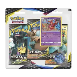 Pokemon TCG: Sun & Moon - Team Up 3 Pack Blister (Deoxys) - Image 1