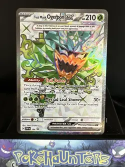 Pokemon Card Teal Mask Ogerpon EX SVP166 Full Art Black Star Promos Near Mint - Image 1