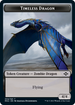 x4 Timeless Dragon Token T MTG Modern Horizons 2 M/NM, English - Image 1