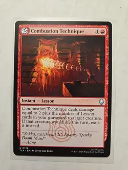 Combustion Technique - Avatar - NM - Uncommon - Instant Lesson - MTG - Image 1