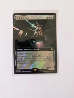MtG Dalek Drone Surge Foil Extebded Art Doctor Who R 0962 - Image 1