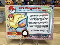 Pidgeotto #17 Topps Pokemon TV Animation Edition - Image 2