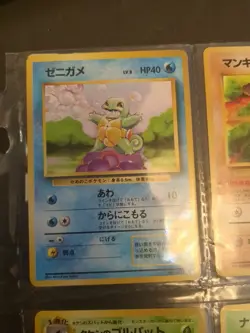 12 Vintage Japanese Pokemon Cards In Clear Plastic Protector #3 - Image 1