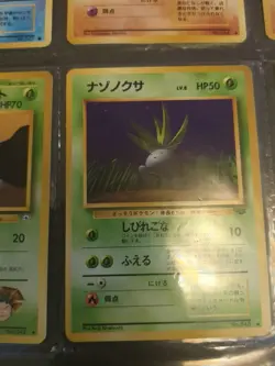 12 Vintage Japanese Pokemon Cards In Clear Plastic Protector #3 - Image 5