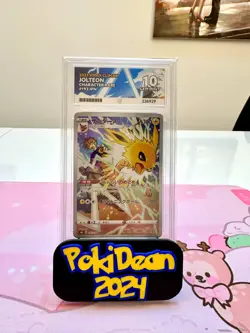 Pokemon Jolteon Character Rare 193/184 VMAX Climax Ace Grading Gem Mint 10 - Image 1